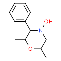 Morpholine, 4-hydroxy-2,6-dimethyl-3-phenyl- (9CI)结构式