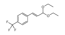 Benzene, 1-(3,3-diethoxy-1-propen-1-yl)-4-(trifluoromethyl)结构式