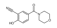 2-hydroxy-5-(morpholine-4-carbonyl)benzonitrile Structure