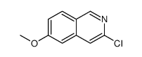 3-氯-6-甲氧基异喹啉结构式