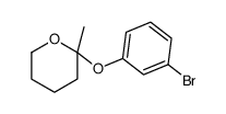 2-(3-bromophenoxy)-2-methyloxane Structure