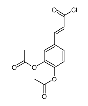 [2-acetyloxy-4-(3-chloro-3-oxoprop-1-enyl)phenyl] acetate Structure