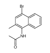 N-(4-bromo-2-methylnaphthalen-1-yl)acetamide结构式