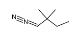 1-diazo-2,2-dimethylbutane Structure