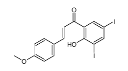 1-(2-hydroxy-3,5-diiodophenyl)-3-(4-methoxyphenyl)prop-2-en-1-one Structure