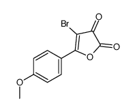 4-bromo-5-(4-methoxyphenyl)furan-2,3-dione结构式