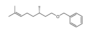 (S)-((3,7-dimethyloct-6-enyloxy)methyl)benzene结构式