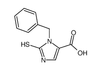 1-benzyl-2-mercapto-1H-imidazolo-5-carboxylic acid结构式