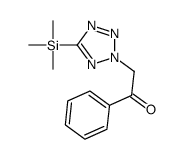 1-phenyl-2-(5-trimethylsilyltetrazol-2-yl)ethanone结构式