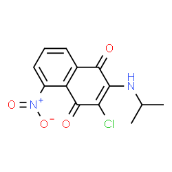 1,4-Naphthalenedione,3-chloro-2-[(1-methylethyl)amino]-5-nitro-结构式