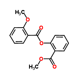 2-(Methoxycarbonyl)phenyl 2-methoxybenzoate结构式