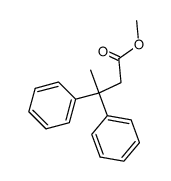 3,3-diphenyl-butyric acid methyl ester结构式
