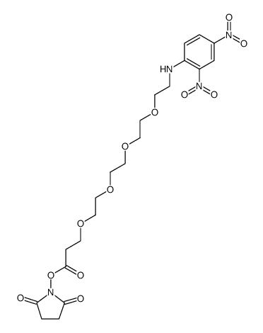 DNP-PEG4-NHS ester结构式