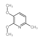 2,3-二甲氧基-6-甲基吡啶结构式