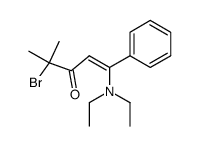 4-bromo-1-diethylamino-4-methyl-1-phenylpent-1-en-3-one Structure