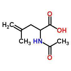 N-Acetyl-4,5-dehydro-DL-leucine结构式