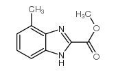 (9ci)-4-甲基-1H-苯并咪唑-2-羧酸甲酯结构式