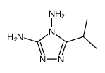 4H-1,2,4-Triazole-3,4-diamine,5-(1-methylethyl)-(9CI) Structure
