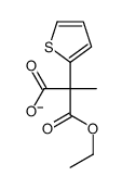 3-ethoxy-2-methyl-3-oxo-2-thiophen-2-ylpropanoate结构式