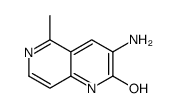 3-amino-5-methyl-1H-1,6-naphthyridin-2-one结构式