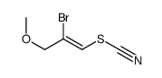 (2-bromo-3-methoxyprop-1-enyl) thiocyanate结构式