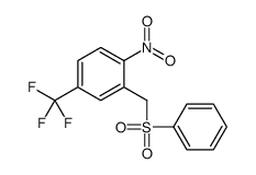 2-(benzenesulfonylmethyl)-1-nitro-4-(trifluoromethyl)benzene Structure