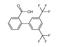 3',5'-bis(trifluoromethyl)-[1,1'-biphenyl]-2-carboxylic acid Structure