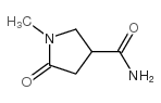 1-甲基-5-氧代吡咯烷-3-甲酰胺结构式