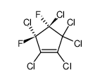 1,2,3,3,4,5-Hexachlor-4,5-difluor-1-cyclopentene结构式