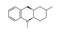 (4aR,9aR)-2,10-Dimethyl-1,2,3,4,4a,9,9a,10-octahydro-acridine Structure