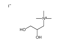 2,3-dihydroxypropyl(trimethyl)azanium,iodide Structure