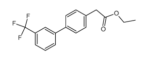 ethyl 2-(3'-trifluoromethylbiphenyl-4-yl)acetate Structure