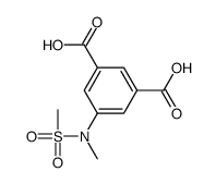 5-[methyl(methylsulfonyl)amino]benzene-1,3-dicarboxylic acid Structure