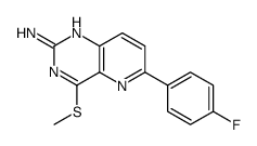 2-氨基-4-甲基硫代-6-(4-氟苯基)-吡啶并(3,2-d)嘧啶结构式