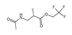 (S)-3-Acetylamino-2-methyl-propionic acid 2,2,2-trifluoro-ethyl ester Structure