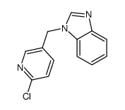 1-[(6-chloropyridin-3-yl)methyl]benzimidazole Structure