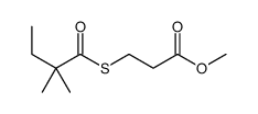 3-[(2,2-二甲基-1-氧代丁基)硫]丙酸甲酯结构式