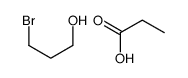 3-bromopropan-1-ol,propanoic acid结构式