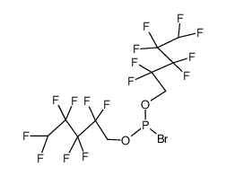 bis(1H,1H,5H-octafluoropentyl) phosphorobromidite Structure