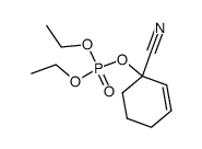 1-Cyanocyclohex-2-enyl diethyl phosphate Structure