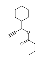 Cyclohexanemethanol, alpha-ethynyl-, butyrate结构式