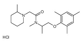 N-methyl-2-(2-methylpiperidin-1-ium-1-yl)-N-[1-(2,4,6-trimethylphenoxy)propan-2-yl]acetamide,chloride Structure