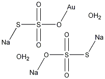 Gold sodium thiosulfate Structure