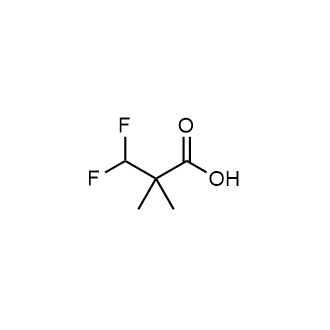 3,3-Difluoro-2,2-dimethylpropanoic acid Structure