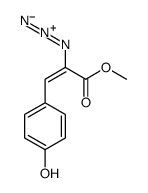 methyl 2-azido-3-(4-hydroxyphenyl)prop-2-enoate结构式
