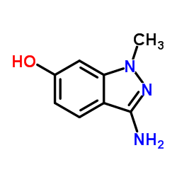 1-甲基-3-氨基-6-羟基吲唑结构式