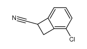 3-chloro-1,2-dihydrocyclobutabenzene-1-carbonitrile结构式