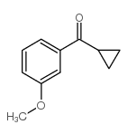 3-甲氧基苯基环丙基甲基酮结构式