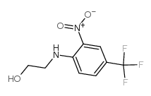 2-((2-Nitro-4-(trifluoromethyl)phenyl)amino)ethanol Structure