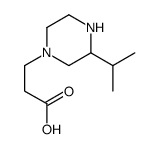 3-(3-propan-2-ylpiperazin-1-yl)propanoic acid Structure